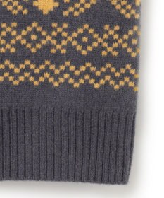 J.PRESS MEN 【Cash Lamb's Wool】フェアアイルＶネック ベスト