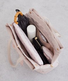 Maison de FLEUR グログランリボン3ルームトートバッグ