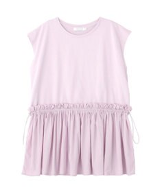 AMERICAN HOLIC 汗染み防止・異素材ペプラムプルオーバー