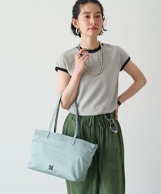 russet バイカラーレザーハンドルトートバッグ(SF-279)