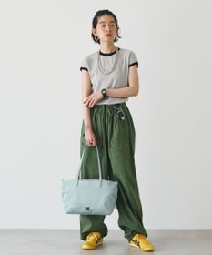 russet バイカラーレザーハンドルトートバッグ(SF-279)