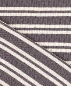 J.PRESS LADIES カシミヤシルクリブタートル ボーダー カットソー