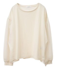 Green Parks 袖チュールドッキングプルオーバー