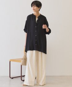 AMERICAN HOLIC 楊柳バンドカラーシャツ