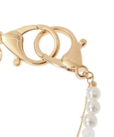 Maison de FLEUR パール立体リボンチャーム