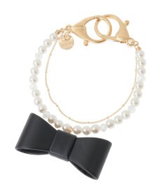 Maison de FLEUR パール立体リボンチャーム