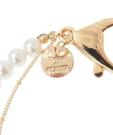 Maison de FLEUR パール立体リボンチャーム
