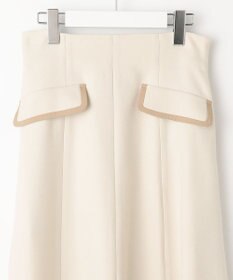 Feroux 【洗える】バイカラーフレア スカート