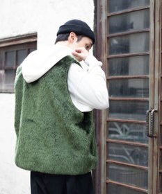 WEGO フェイクファーBIGベスト