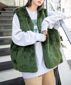 WEGO フェイクファーBIGベスト