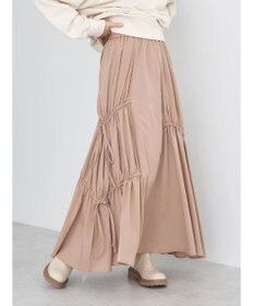 earth music&ecology ドロストギャザーフレアスカート