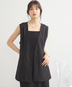 earth music&ecology ショルダータックジレ