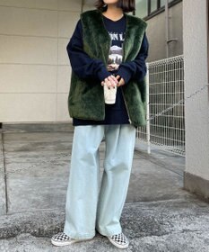 WEGO フェイクファーBIGベスト