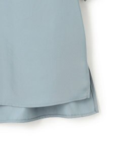 ICB 【WEB限定・洗える】 シルキーツイル クロップドシャツ