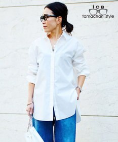 ICB L 【ICB×tamachan_style コラボ】 スタイルアップ ビッグシャツ