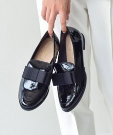 Bridget Birkin ＜抗菌消臭＞【Bridget Birkin】グログランリボンレインローファー