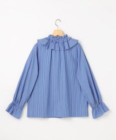 組曲 【先行予約・2WAY】エアリーシャーティングフリル襟 ブラウス