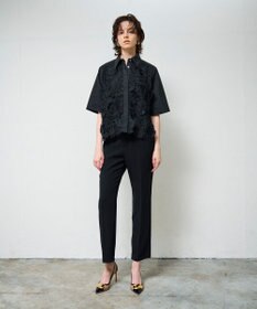 GRACE CONTINENTAL ダブルクロススリムパンツ