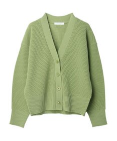 Green Parks スポンディシュ畦編みショート丈カーディガン