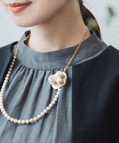 Pisceans グラデコットンパールブローチ