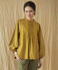 23区 【SLOW/一部店舗限定】ウォッシュドコットンストレッチ ブラウス