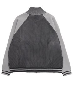 WEGO 【ユニセックス着用ITEM/MLサイズ展開】ラグラングラフィックニットブルゾン