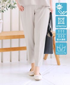 Tiaclasse L 【UVカット・吸水速乾】 “きれい見え” カットソーテーパードパンツ