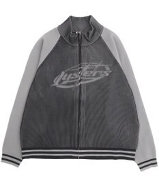 WEGO 【ユニセックス着用ITEM/MLサイズ展開】ラグラングラフィックニットブルゾン