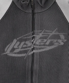 WEGO 【ユニセックス着用ITEM/MLサイズ展開】ラグラングラフィックニットブルゾン