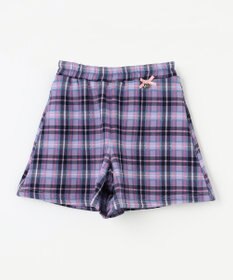 ANY KIDS 裏シャギーチェックショートパンツ
