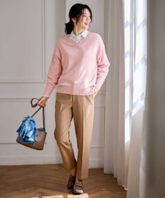 ANY 【手洗い可】イタリーヤーンウールカシミヤミックスＶネックプルオーバー