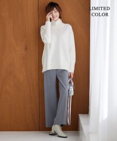 ICB L 【新色追加・WEB限定カラーあり】 ソフトカシミヤミックス ハイネックニット