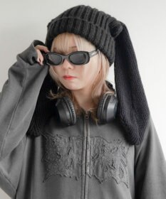 WEGO ウサミミニットキャップ