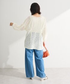 Green Parks メッシュレースタック入りプルオーバー