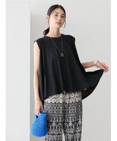 AMERICAN HOLIC 接触冷感バックフレアノースリーブプルオーバー