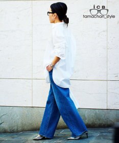 ICB 【ICB×tamachan_style コラボ】 スタイルアップ ビッグシャツ
