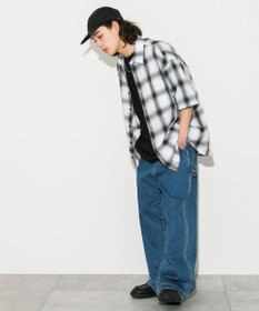 WEGO オンブレチェックシャツ（S）