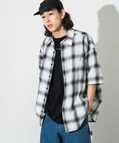 WEGO オンブレチェックシャツ（S）