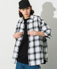 WEGO オンブレチェックシャツ（S）