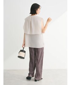 Green Parks レイヤードノースリーブブラウス