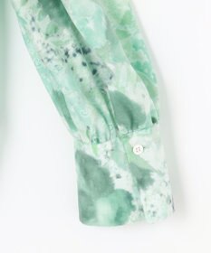 組曲 【前後着用可】ピオニーシフォンプリント ボウタイブラウス