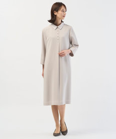 J.PRESS LADIES S 【2way】セラテリーダブルクロス 襟付き ワンピース