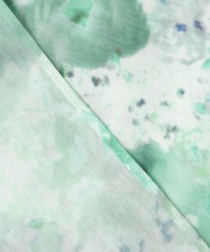 組曲 【前後着用可】ピオニーシフォンプリント ボウタイブラウス