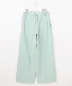 自由区 【撥水加工・洗える】TRギャバ裏起毛ワイド パンツ