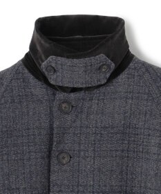 JOSEPH HOMME ニードルパンチグレンチェック　シングルブレストトレンチコート