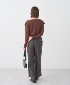 earth music&ecology リボンライクドレーププルオーバー