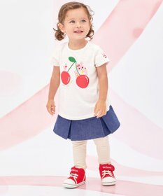 MIKI HOUSE HOT BISCUITS 【80-120cm】キャビット×さくらんぼ 半袖Tシャツ