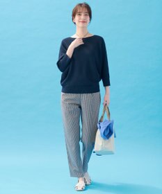 ANY L 【洗濯機可/アンチピリング/UVケア】アクリルガーターニット