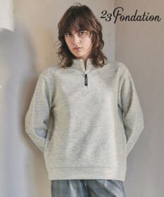 23区GOLF 【23Fondation/WOMEN】ハーフジップ プルオーバー