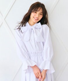 Feroux 【キレイ見えセットアップ対応】リボンタイ ブラウス